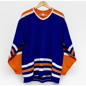 Vintage Edmonton Oilers Maska Practice Jersey Made in Canada